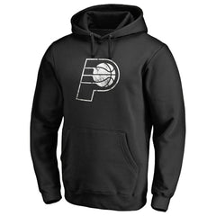 Indiana Pacers Marble Logo Pullover Hoodie Black - NBA