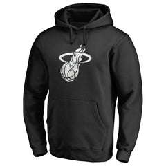 Miami Heat Marble Logo Pullover Hoodie Black - NBA