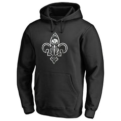 New Orleans Pelicans Marble Logo Pullover Hoodie Black - NBA