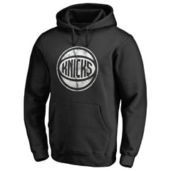 New York Knicks Marble Logo Pullover Hoodie Black - NBA