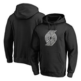 Portland Trail Blazers Marble Logo Pullover Hoodie Black - NBA