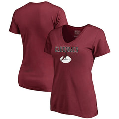 Arizona Cardinals Women's Vintage Team Lockup V-Neck T-Shirt Cardinal | NFL