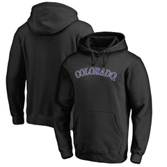 Colorado Rockies Official Wordmark Fitted Pullover Hoodie - MLB
