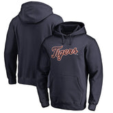 Detroit Tigers Official Wordmark Fitted Pullover Hoodie - MLB