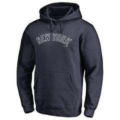 New York Yankees Official Wordmark Fitted Pullover Hoodie - MLB