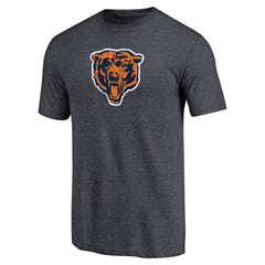Chicago Bears Throwback Logo Tri-Blend T-Shirt Navy | NFL