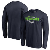 Seattle Seahawks Alternate Team Logo Gear Flea Flicker Long Sleeve T-Shirt College Navy | NFL