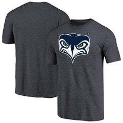 Seattle Seahawks Alternate Team Logo Gear Tri-Blend T-Shirt Navy | NFL