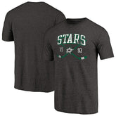 Dallas Stars Vintage Collection Line Shift Tri-Blend T-Shirt - Black - NHL