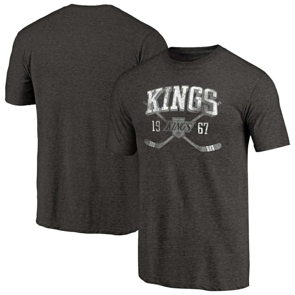 Los Angeles Kings Vintage Collection Line Shift Tri-Blend T-Shirt - Black - NHL
