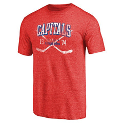 Washington Capitals Vintage Collection Line Shift Tri-Blend T-Shirt - Red - NHL