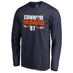 Connor McDavid Edmonton Oilers Hometown Collection CM97 Long Sleeve T-Shirt - Navy - NHL