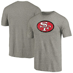 San Francisco 49ers Throwback Logo Tri-Blend T-Shirt Ash | NFL