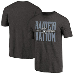 Las Vegas Raiders Hometown Collection Tri-Blend T-Shirt Heathered Black | NFL