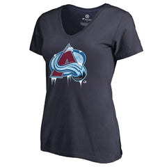 Colorado Avalanche Women's Fan Favorite Team Slogan V-Neck T-Shirt - Navy - NHL