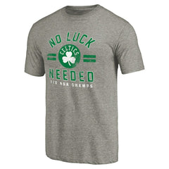 Boston Celtics No Luck Hometown Collection Tri-Blend T-Shirt Gray - NBA