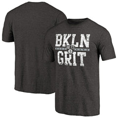 Brooklyn Nets Brick Work Hometown Collection Tri-Blend T-Shirt Black - NBA