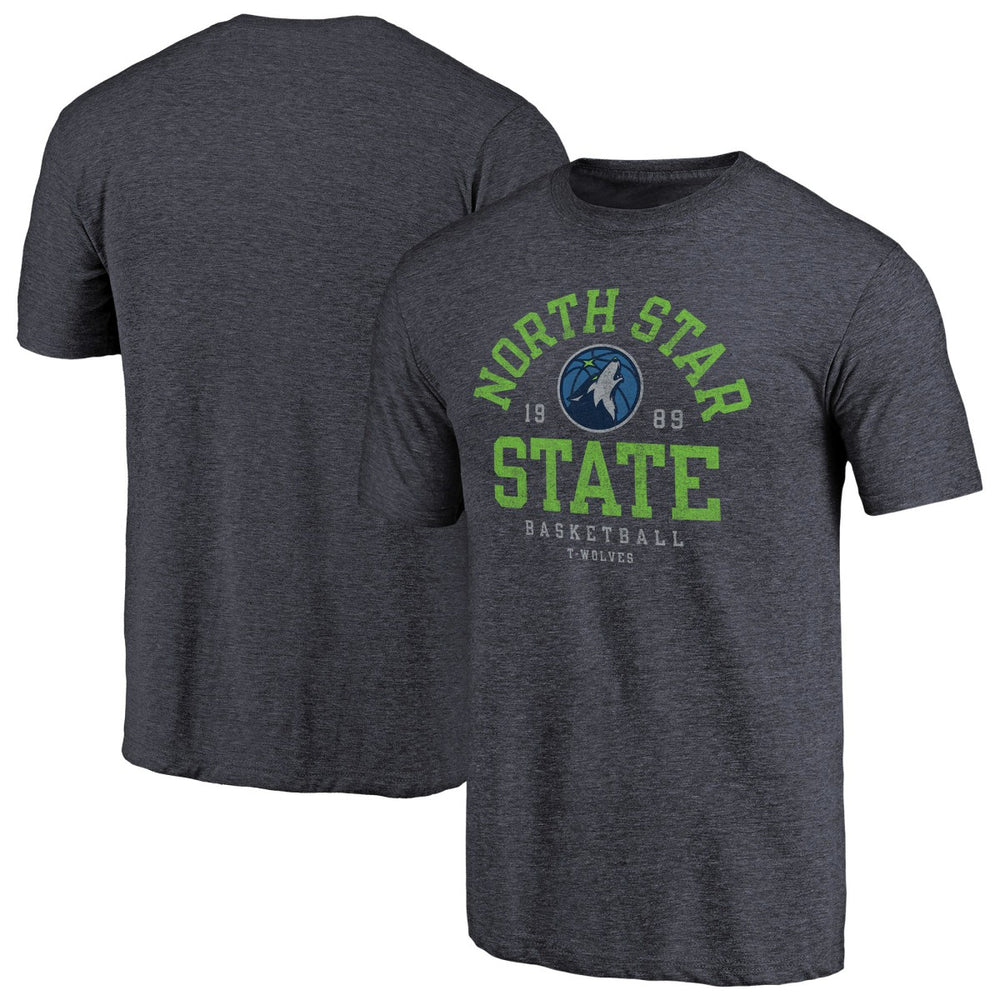 Minnesota Timberwolves North Star State Hometown Collection Tri-Blend T-Shirt Navy - NBA