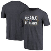 New Orleans Pelicans Geaux Pelicans Hometown Collection Tri-Blend T-Shirt Navy - NBA