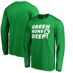 Boston Celtics Green Runs Deep Hometown Collection Long Sleeve T-Shirt Kelly Green - NBA
