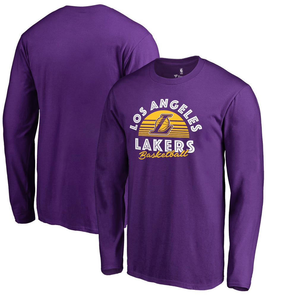 Los Angeles Lakers Sundown Hometown Collection Long Sleeve T-Shirt Purple - NBA