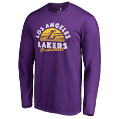 Los Angeles Lakers Sundown Hometown Collection Long Sleeve T-Shirt Purple - NBA