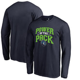 Minnesota Timberwolves Power of the Pack Hometown Collection Long Sleeve T-Shirt Navy - NBA