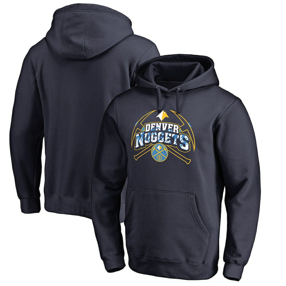Denver Nuggets Pickaxe Hometown Collection Pullover Hoodie Navy - NBA