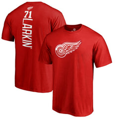 Dylan Larkin Detroit Red Wings Team Logo Backer Name & Number T-Shirt - Red - NHL