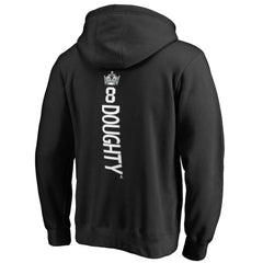 Drew Doughty Los Angeles Kings Backer Name & Number Pullover Hoodie - Black - NHL