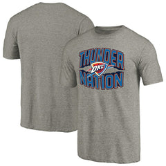 Oklahoma City Thunder Thunder Nation Hometown Collection Tri-Blend T-Shirt Gray - NBA