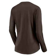San Diego Padres Women's Cooperstown Collection Wahconah Long Sleeve V-Neck T-Shirt - MLB