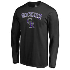 Colorado Rockies Team Lockup Long Sleeve T-Shirt - MLB