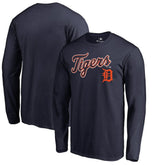 Detroit Tigers Team Lockup Long Sleeve T-Shirt - MLB