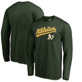 Athletics Team Lockup Long Sleeve T-Shirt - MLB