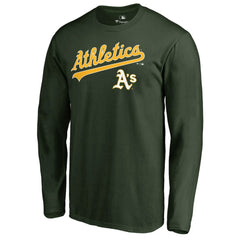 Athletics Team Lockup Long Sleeve T-Shirt - MLB