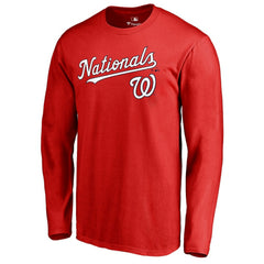Washington Nationals Team Lockup Long Sleeve T-Shirt - MLB