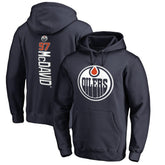 Connor McDavid Edmonton Oilers Backer Name & Number Pullover Hoodie - Navy - NHL
