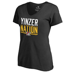 Pittsburgh Pirates Women's Hometown Collection Yinzer Nation V-Neck T-Shirt - MLB
