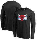 Chicago Bulls Hometown Collection Chicago Flag Long Sleeve T-Shirt Black - NBA