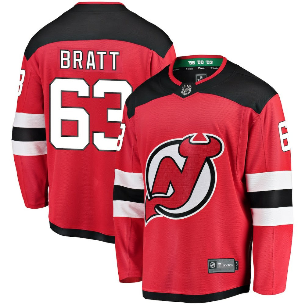 Jesper Bratt New Jersey Devils Fanatics Home Breakaway Player Jersey - Red - NHL