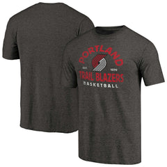 Portland Trail Blazers Vintage Arch Tri-Blend T-Shirt Black - NBA