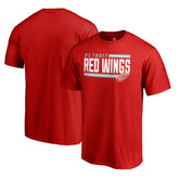 Detroit Red Wings Iconic Collection On Side Stripe T-Shirt - Red - NHL
