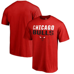 Chicago Bulls Fade Out T-Shirt Red - NBA