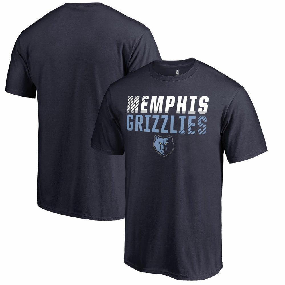 Memphis Grizzlies Fade Out T-Shirt Navy - NBA