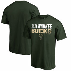 Milwaukee Bucks Fade Out T-Shirt Hunter Green - NBA