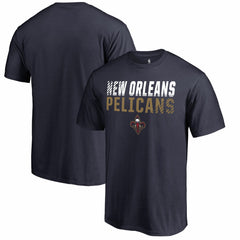 New Orleans Pelicans Fade Out T-Shirt Navy - NBA