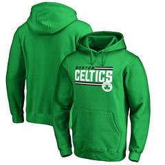 Boston Celtics Onside Stripe Pullover Hoodie Kelly Green - NBA