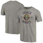 Denver Nuggets Team Heritage Tri-Blend T-Shirt Gray - NBA