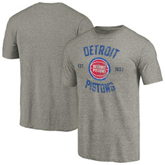 Detroit Pistons Team Heritage Tri-Blend T-Shirt Gray - NBA
